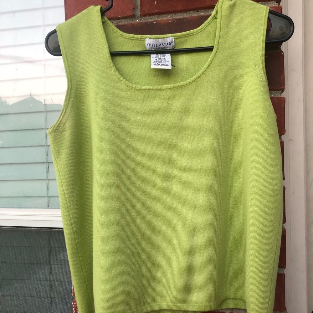 lime green vintage top